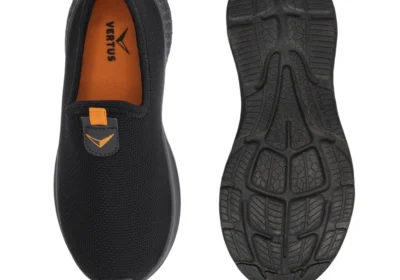 Tenis-Infantil-Vertus-Jogging-Logo-Pespontos-Tecido-Laranja-Preto1