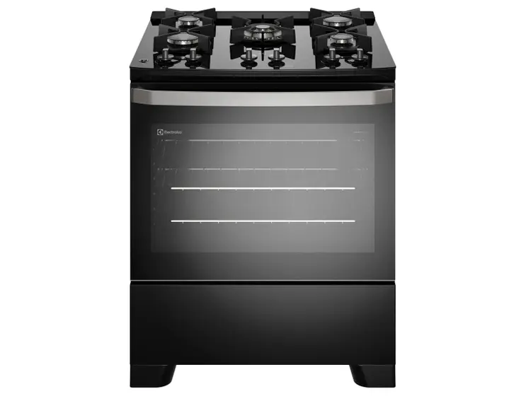 Fogão Electrolux 5 Bocas Efficient com PerfectCook Preto FE5GB