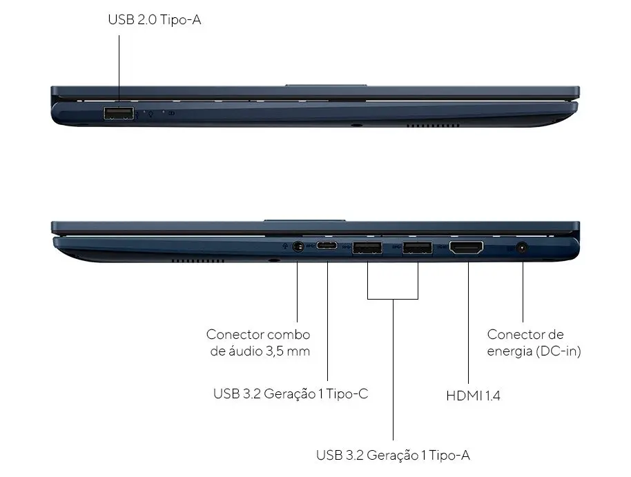 Notebook ASUS Vivobook 15 Intel Core i5 1334U 8GB RAM 512GB SSD 15,6″ Full HD Windows 11 X1504VA-NJ3957W