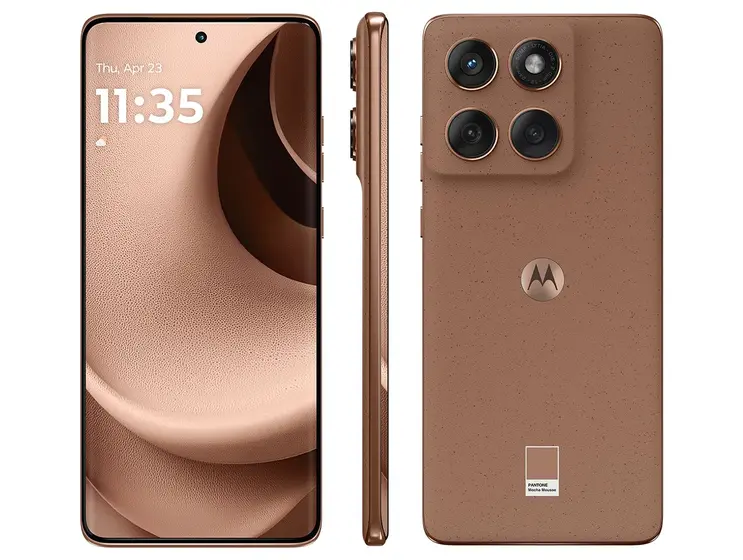 Smartphone Motorola Edge 60 Fusion 256GB 5G 24GB RAM Mocha Mousse 6,7″ Câm. Dupla + Selfie 32MP